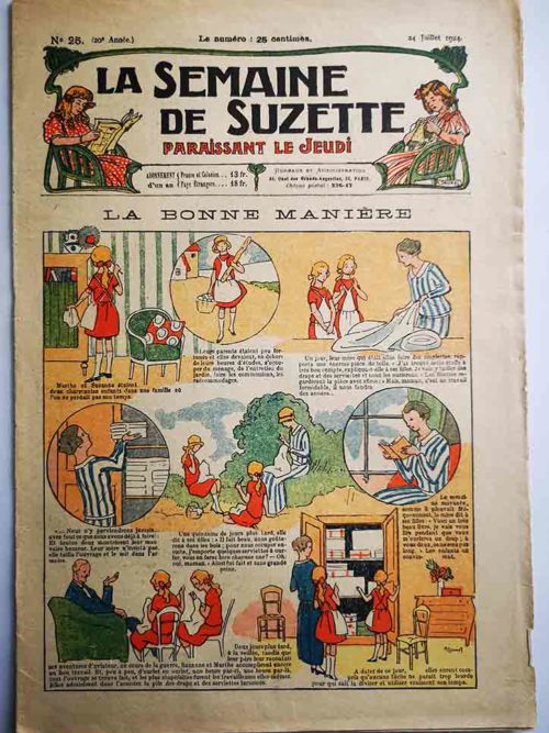 La Semaine de Suzette 20e année n°25 (1924) La bonne manière (Madeleine Hermet)