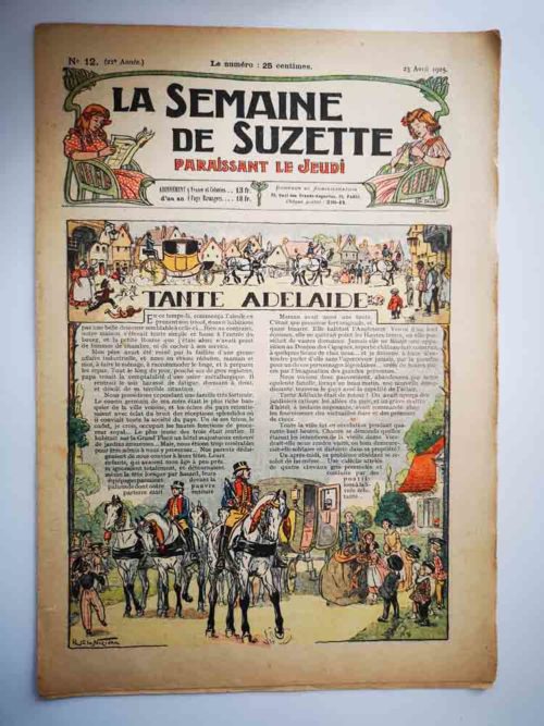La Semaine de Suzette 21e année n°12 (1925) Tante Adelaïde (De la Nézière) Bleuette (Peignoir japonais) 
