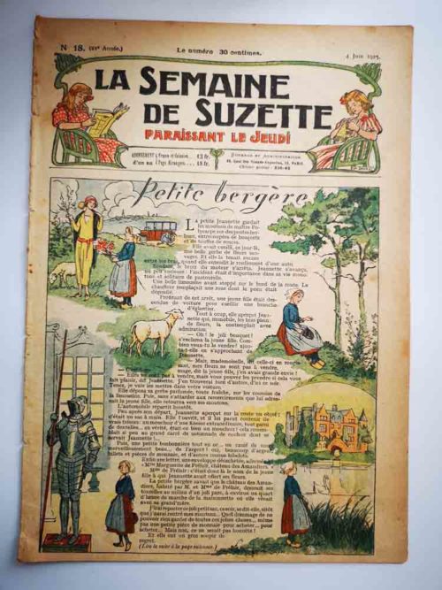 La Semaine de Suzette 21e année n°18 (1925) Petite bergère (Guydo) Bleuette