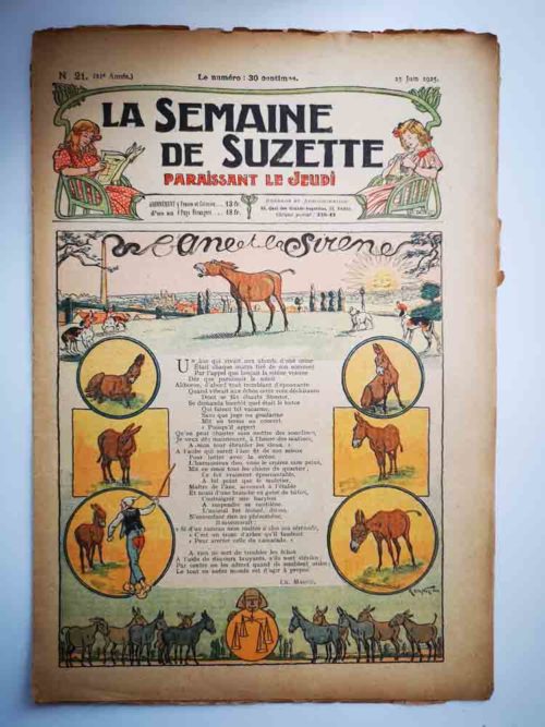 La Semaine de Suzette 21e année n°21 (1925) L’âne et la sirène (Raymond de la Nézière)
