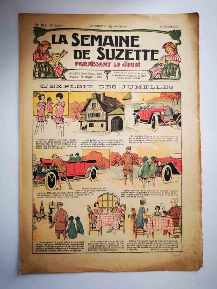 La Semaine de Suzette 21e année n°50 (14 janvier 1926) L'exploit des jumelles (Le Rallic)