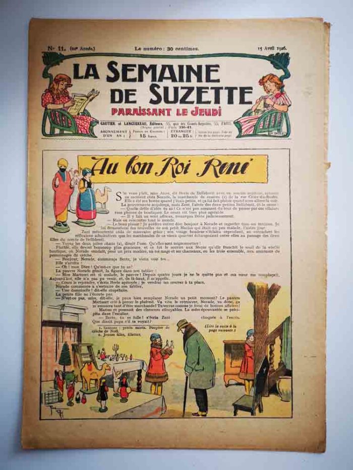 La Semaine de Suzette 22e année n°11 (1926) Au bon roi René (Giffey)