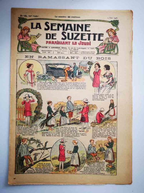 La Semaine de Suzette 22e année n°18 (1926) En ramassant du bois (Guydo)