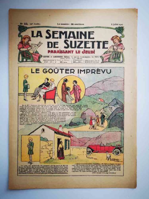 La Semaine de Suzette 22e année n°23 (1926) Goûter imprévu (Ferdinand Raffin)