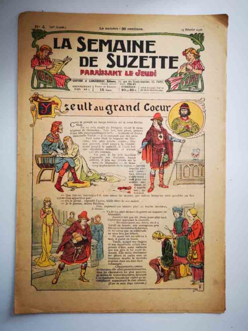 La Semaine de Suzette 22e année n°4 (1926) Yseult au grand cœur (Henri Thiriet)