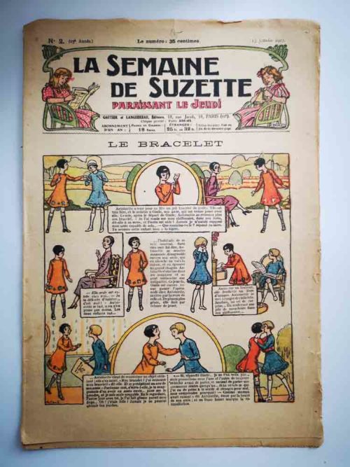 La Semaine de Suzette 23e année n°2 (1927) Le bracelet – Bleuette