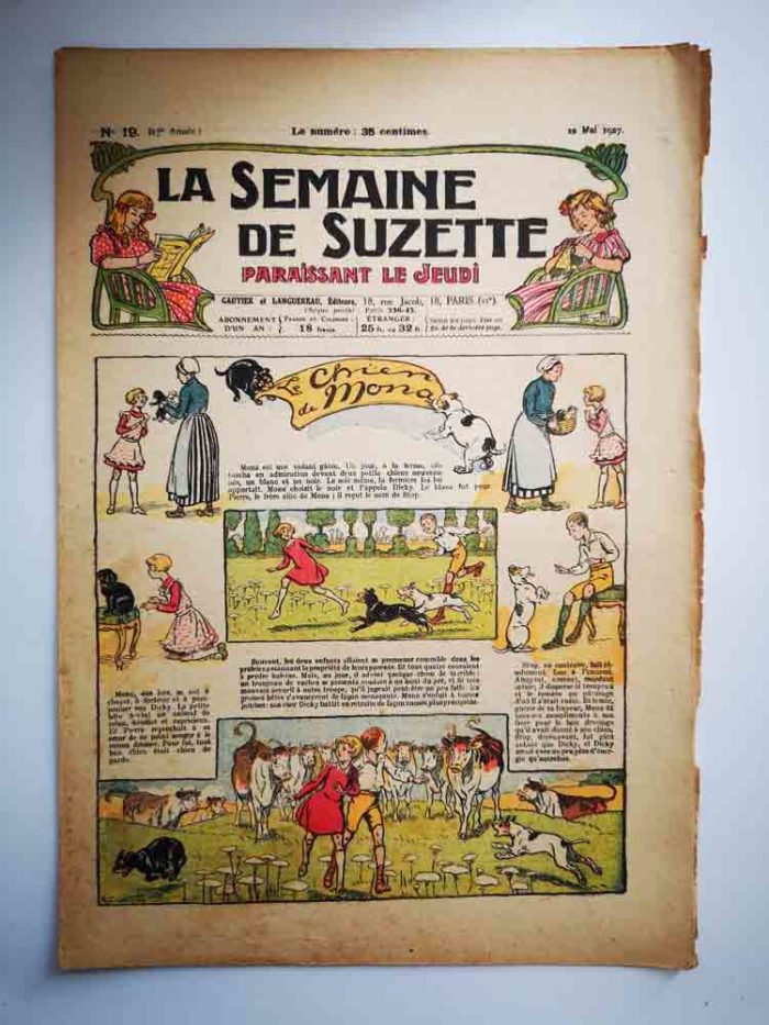 La Semaine de Suzette 23e année n°19 (1927) Le chat de Mona (R. de la Nézière)