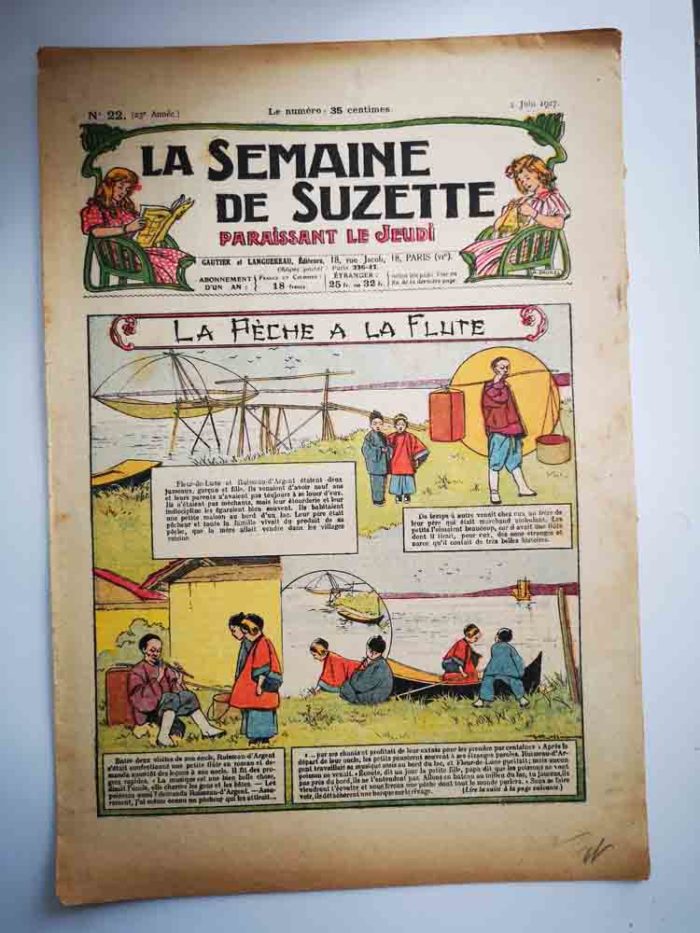 La Semaine de Suzette 23e année n°22 (1927) La pêche à la flute (conte chinois)