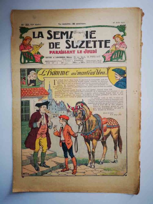 La Semaine de Suzette 23e année n°33 (1927) L’homme au manteau (Henri Thiriet)