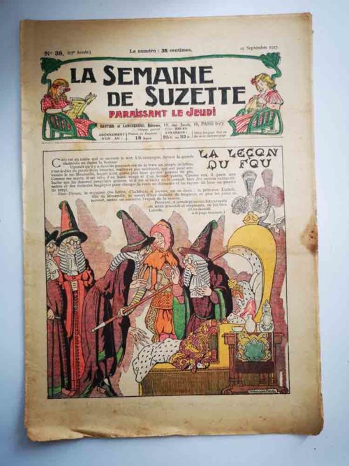 La Semaine de Suzette 23e année n°38 (1927) La leçon du fou (Maurice Berty) Bleuette