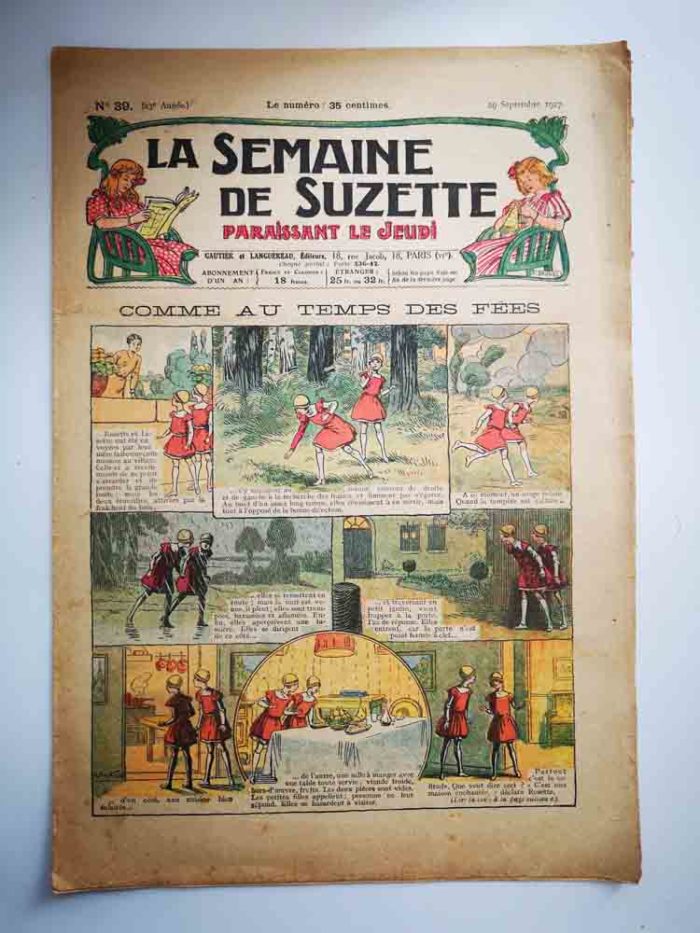 La Semaine de Suzette 23e année n°39 (1927) Les fées (Raymond de la Nézière)