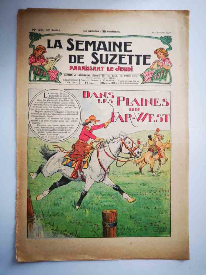 La Semaine de Suzette 23e année n°42 (1927) Plaines du Far-West (Le Rallic)