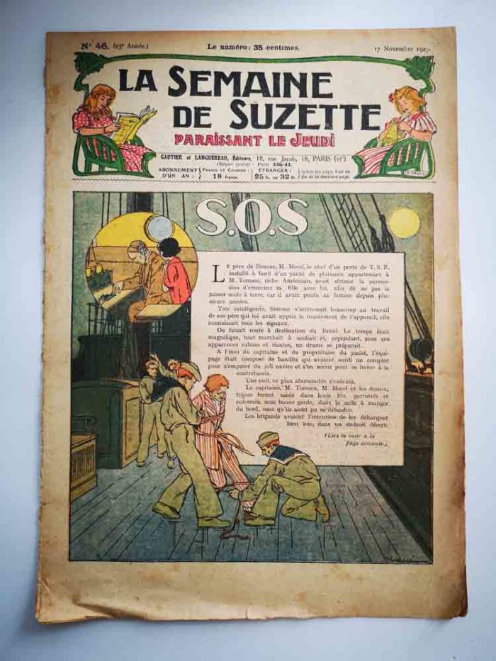 La Semaine de Suzette 23e année n°46 (1927) SOS (Ferdinand Raffin)