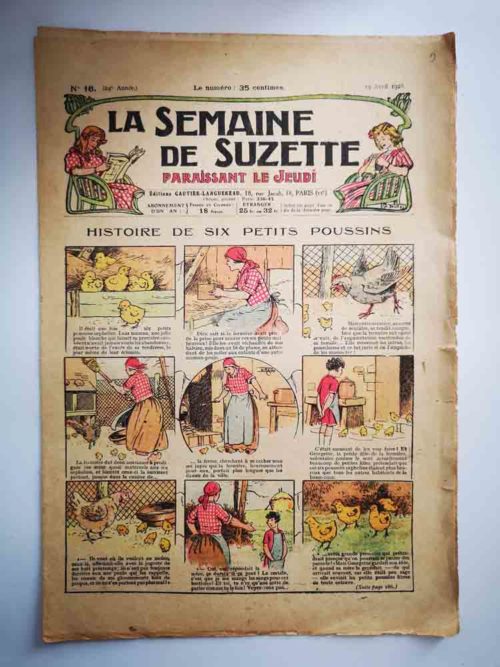 La Semaine de Suzette 24e année n°16 (1928) Histoire de six poussins (Le Rallic)