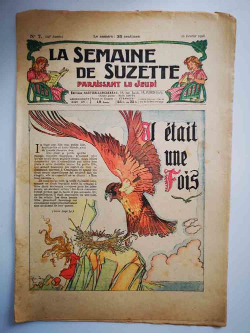 La Semaine de Suzette 24e année n°7 (16/02/1928) Il était une fois (Félix Lorioux)