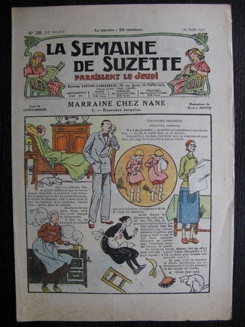 La Semaine de Suzette 27e année n°38 (1931) Marraine chez Nane
