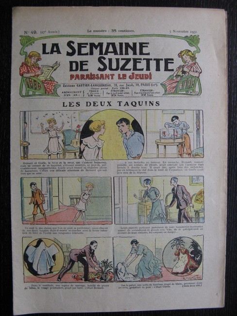 La Semaine de Suzette 27e année n°49 (1931) Les deux taquins - Marraine chez Nane