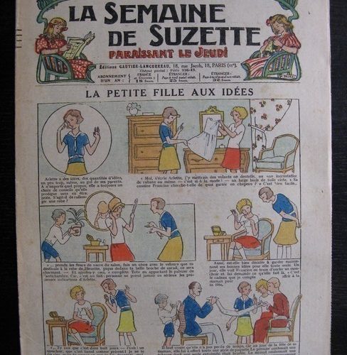 La Semaine de Suzette 28e année n°30 (1932) La petite fille aux idées – Bleuette Bécassine
