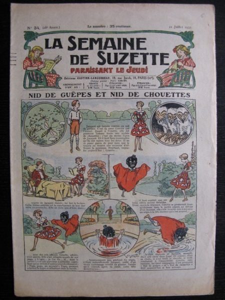 La Semaine de Suzette 28e année n°34 (1932) Nid de guêpes et nid de chouettes - Mimi en voyage