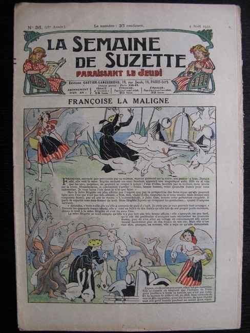 La Semaine de Suzette 28e année n°36 (1932) Françoise la maligne - Mimi en voyage