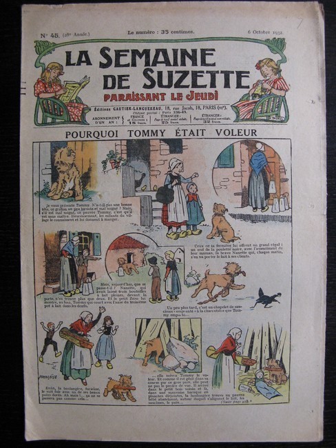 La Semaine de Suzette 28e année n°45 (1932) Pourquoi Tommy était voleur Nane et sa fille