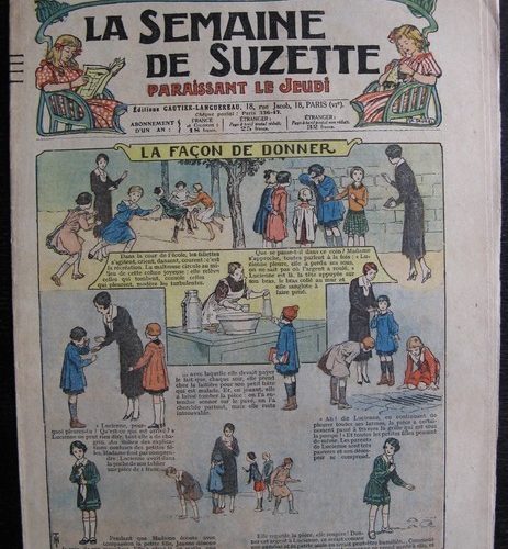 La Semaine de Suzette 28e année n°46 (1932) La façon de donner – Nane et sa fille