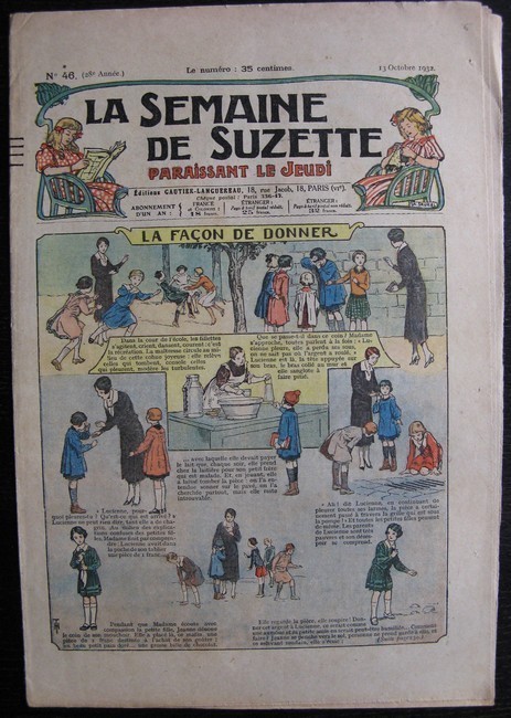 La Semaine de Suzette 28e année n°46 (1932) La façon de donner Nane et sa fille