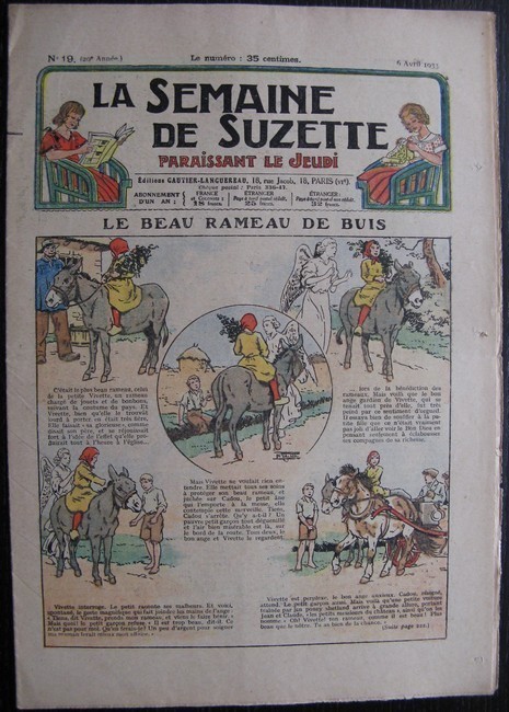 La Semaine de Suzette 29e année n°19 (1933) Le beau rameau de buis (Le Rallic) Bécassine