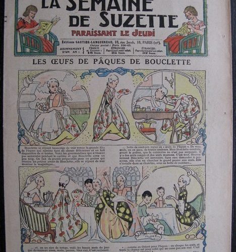 La Semaine de Suzette 29e année n°20 (1933) Les œufs de Pâques de Bouclette (Manon Iessel) Bécassine