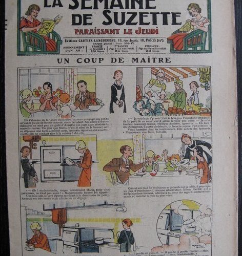 La Semaine de Suzette 29e année n°21 (1933) Un coup de maître (Manon Iessel) Bécassine