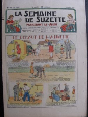 La Semaine de Suzette 29e année n°32 (1933) Le défaut de Marinette – Les méfaits de Titoute