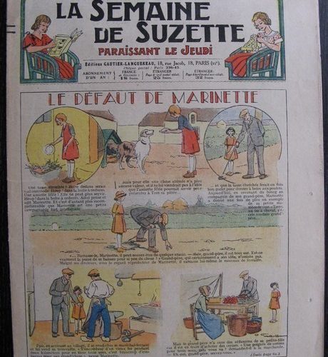 La Semaine de Suzette 29e année n°32 (1933) Le défaut de Marinette – Les méfaits de Titoute