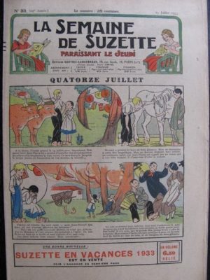 La Semaine de Suzette 29e année n°33 (1933) Quatorze Juillet (Manon Iessel)  Les méfaits de Titoute