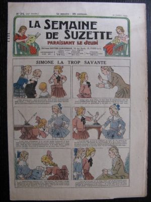 La Semaine de Suzette 29e année n°34 (1933) Simone la trop savante – Les méfaits de Titoute