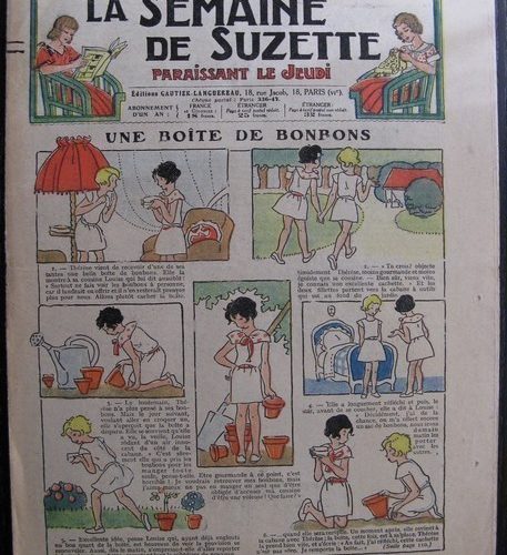 La Semaine de Suzette 29e année n°36 (1933) Une boîte de bonbons – Les méfaits de Titoute – Bleuette