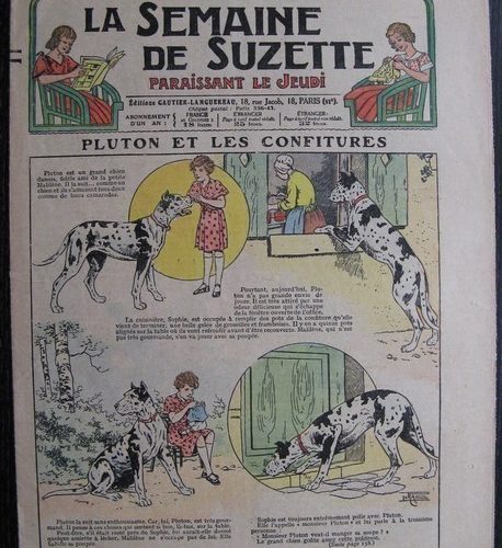 La Semaine de Suzette 29e année n°40 (1933) Pluton et les confitures (Le Rallic) Nane chez Yasmina – Bleuette