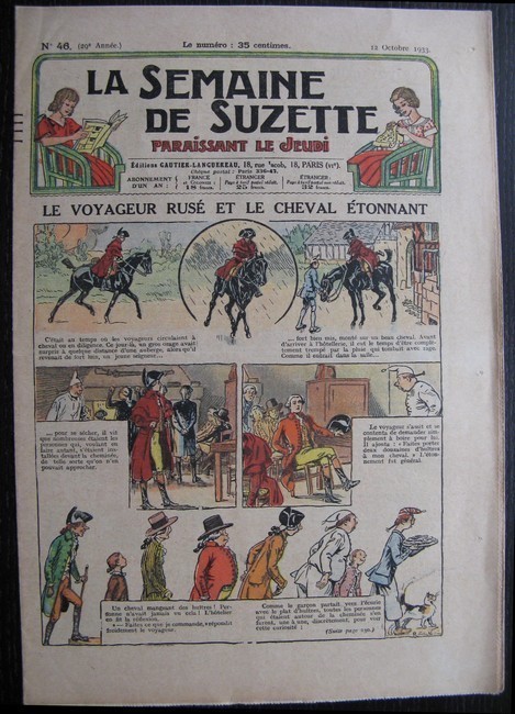 La Semaine de Suzette 29e année n°46 (1933) Le voyageur rusé - Nane chez Yasmina
