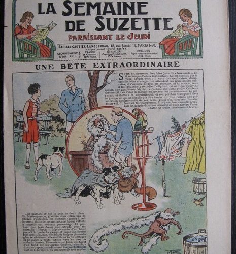 La Semaine de Suzette 29e année n°51 (1933) Une bête extraordinaire (Le Rallic)  – Nane chez Yasmina – Bleuette