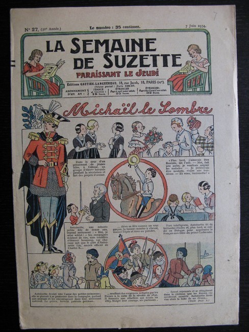 La Semaine de Suzette 30e année n°27 (1934) - Michaël le sombre(Bécassine)
