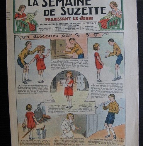 La Semaine de Suzette 30e année n°41 (1934) – Un discours pour T.S.F.
