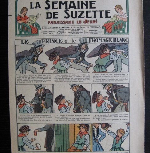 La Semaine de Suzette 30e année n°46 (1934) – Le prince et le fromage blanc (Nane)