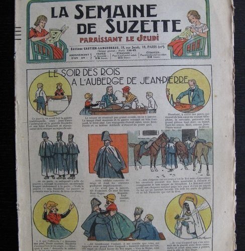 La Semaine de Suzette 31e année n°5 (3/01/1935) – Le soir des rois à l’auberge (Bécassine Bleuette)