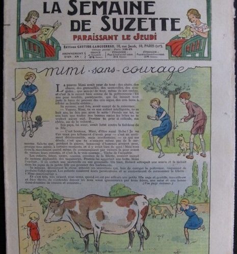 La Semaine de Suzette 33e année n°14 (4/03/1937) – Mimi sans courage (Bécassine)