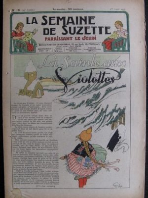 La Semaine de Suzette 33e année n°18 (1/04/1937) – La sainte aux violettes (Bécassine)
