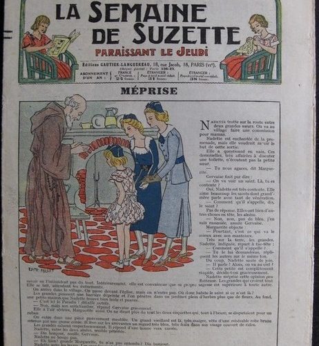 La Semaine de Suzette 33e année n°19 (8/04/1937) – Les mémoires d’un petit panier (Bécassine Bleuette)