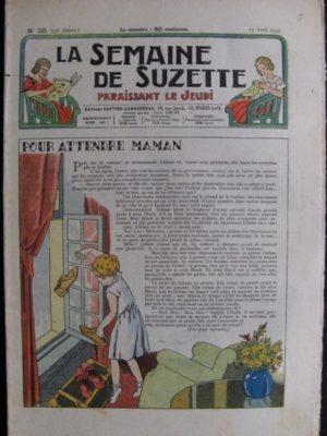 La Semaine de Suzette 33e année n°20 (15/04/1937) – Pour attendre maman (Bécassine)