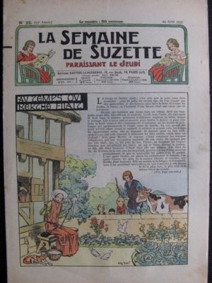 La Semaine de Suzette 33e année n°22 (29/04/1937) – Au temps où Berthe filait (Bécassine)