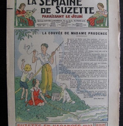 La Semaine de Suzette 33e année n°28 (10/06/1937) – La couvée de madame Prudence
