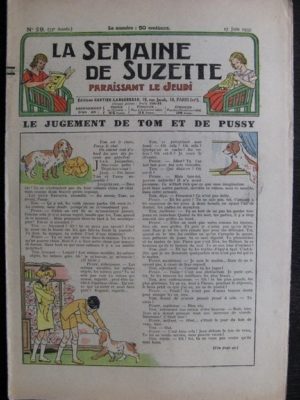 La Semaine de Suzette 33e année n°29 (17/06/1937) – Le jugement de Tom et de Pussy (Bleuette)
