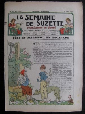 La Semaine de Suzette 33e année n°33 (15/07/1937) – Féli et Marissou en escapade (Bleuette)
